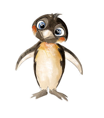 Pinguin Illustration als LerndeinDing Maskottchen