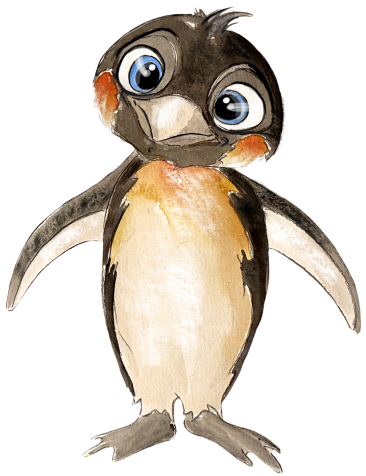 Pinguin Illustration als LerndeinDing Maskottchen